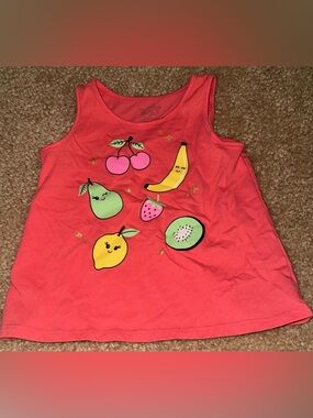 The Children's Place Coral Fruit Print Tank Top